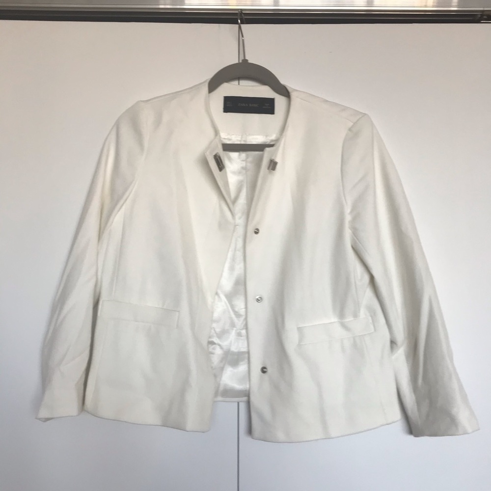 White Retro-Style Zara Blazer
